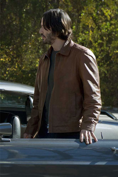 Keanu Reeves John Wick Movie Bomber Brown Leather Jacket