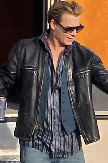 Mortdecai Movie Johnny Depp Charles Mortdecai Leather Jacket