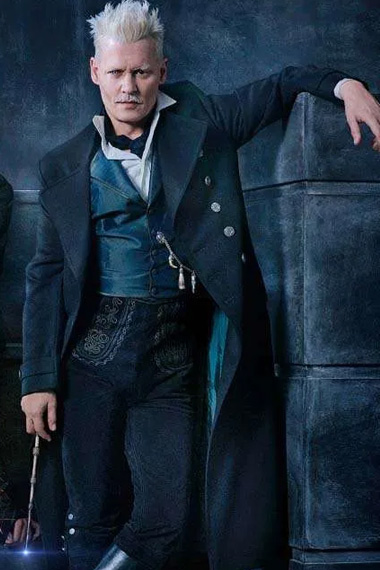 Johnny Depp Fantastic Beasts Gellert Grindelwald Trench Coat