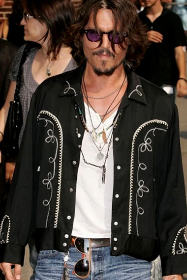 Johnny Depp Ranch Wear Black Rockmount Vintage Bolero Jacket
