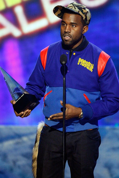 Kanye Omari West American Music Awards Blue Pastelle Jacket
