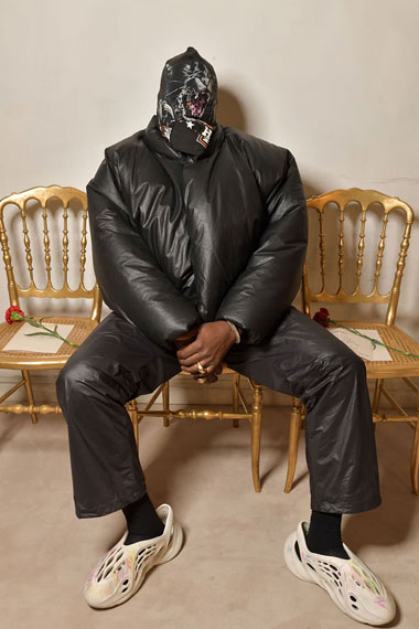 Kanye West Yeezy Gap Bomber Black Parachute Puffer Jacket