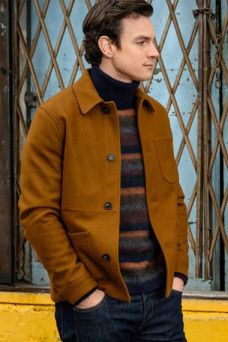 Guy LaMontagne Luke Cook Katy Keene TV Show Brown Wool Jacket