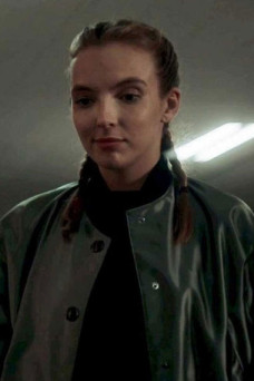 Villanelle Jodie Comer Killing Eve Bomber Green Satin Jacket