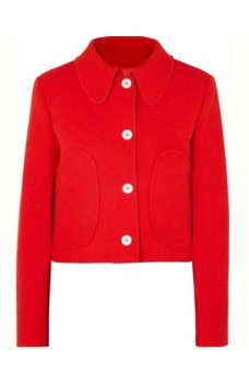 Villanelle Killing Eve TV Series Jodie Comer Red Wool Jacket
