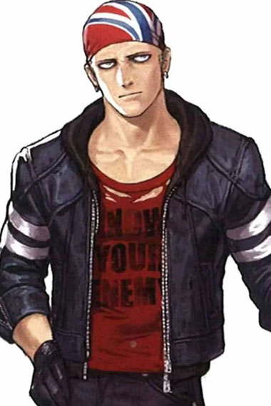 King of Fighters XIV Billy Kane Black Cosplay Leather Jacket
