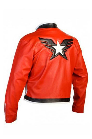 The King Of Fighters Rock Howard Red White Leather Jacket