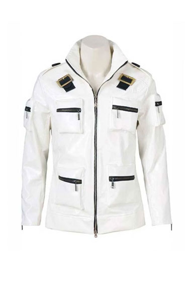 Kyo Kusanagi The King Of Fighters White Cosplay Leather Jacket