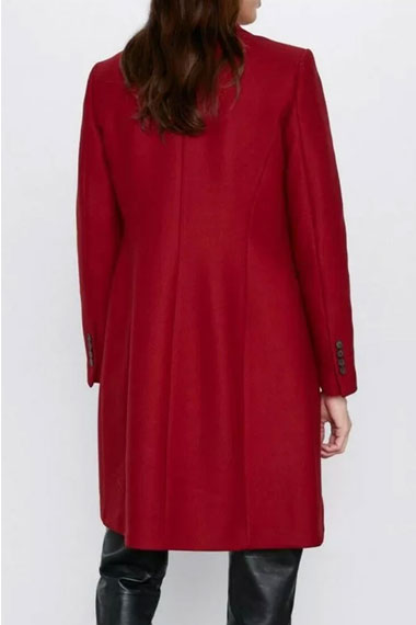 Jenny Boyd Legacies Lizzie Saltzman Red Cotton Trench Coat