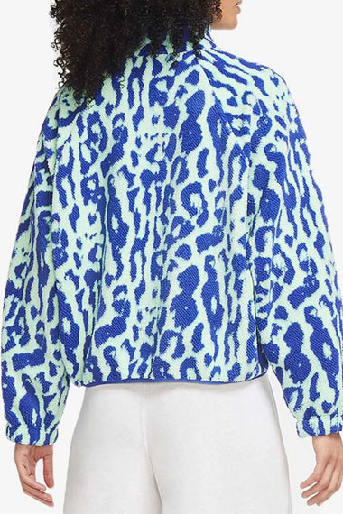 Lizzie Saltzman Legacies Jenny Boyd Leopard Blue Sherpa Jacket