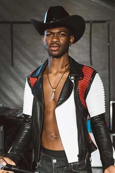 Lil Nas X Old Town Road Cowboy Biker Quilted Leather Jacket