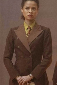 Loki Gugu Mbatha-Raw Ravonna Renslayer Brown Wool Trench Coat