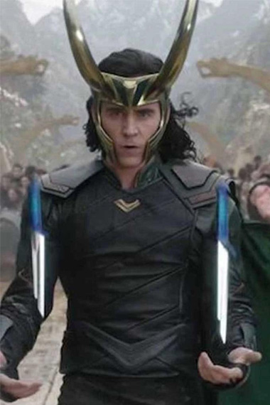 Thor Ragnarok Loki Tom Hiddleston Black Cosplay Leather Jacket
