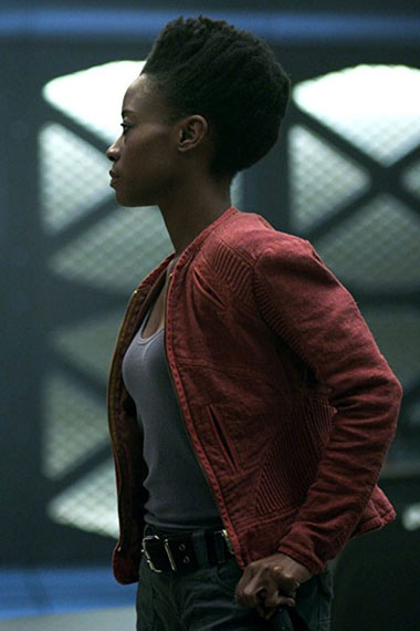 Lost in Space Sibongile Mlambo Angela Red Cotton Jacket