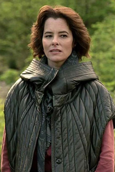 Lost in Space Parker Posey June Harris Black Leather Jacket