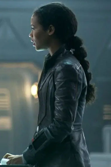 Lost Space Judy Robinson Taylor Russell Black Leather Jacket