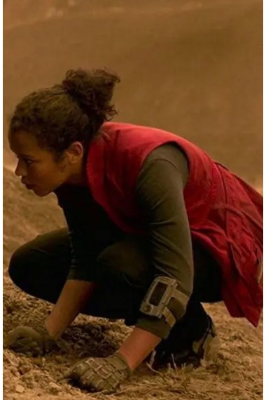 Taylor Russell Lost In Space Judy Robinson Red Vest