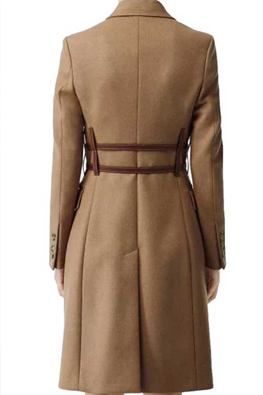 Darby Carter Anna Kendrick Love Life Brown Wool Trench Coat