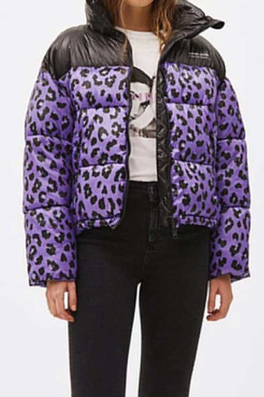 Zoe Chao Sara Yang Love Life Purple Parachute Puffer Jacket