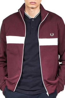 Assane Diop Omar Sy Lupin TV Show Maroon Fleece Striped Jacket