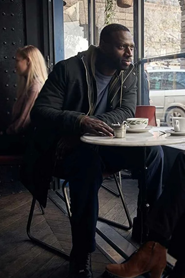 Assane Diop Omar Sy Lupin TV Series Black Cotton Jacket