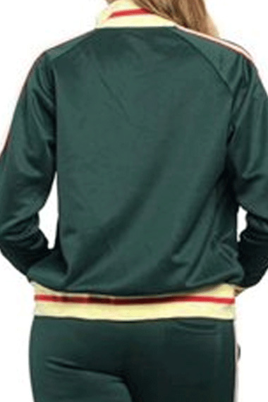 Aimee Carrero Danielle Maid TV Show Green Fleece Track Jacket