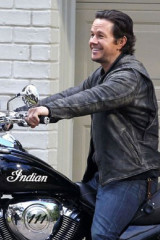 Dusty Mayron Daddys Home Mark Wahlberg Biker Distressed Jacket