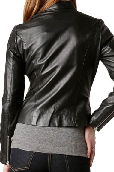 Carrie Moss Trinity Matrix Resurrections Black Leather Jacket