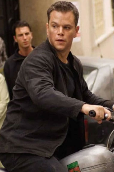 Matt Damon Bourne Ultimatum Jason Bourne Black Cotton Jacket