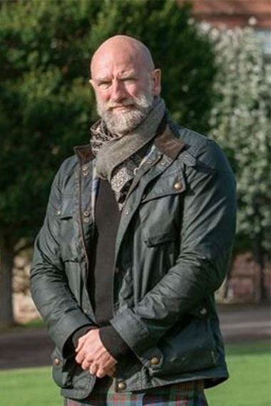 Men in Kilts TV Series Graham McTavish Black Bomber Jacket