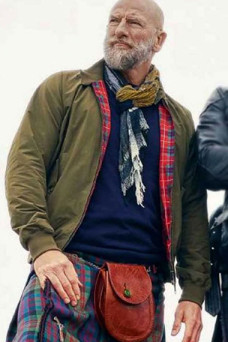 Men in Kilts TV Series Graham McTavish Green Bomber Jacket