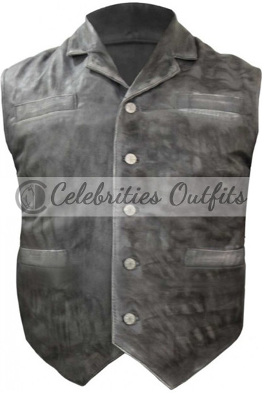 Hell on Wheels Anson Mount Cullen Bohannon Brown Leather Vest