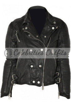 Burberry Prorsum Ali Larter Black Leather Jacket
