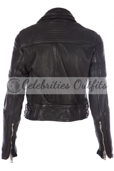 Burberry Prorsum Ali Larter Black Leather Jacket