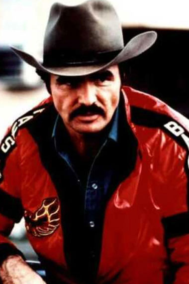 Smokey And The Bandit Burt Reynolds Bomber Red Leather Jacket