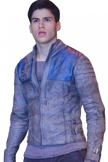 Seg-El Cameron Cuffe Krypton TV Series Blue Leather Jacket