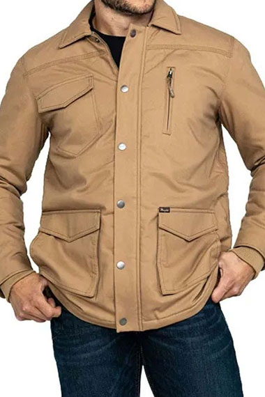 Chris Pratt The Terminal List James Reece Brown Cotton Jacket