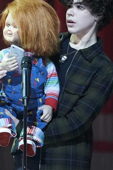 Jake Wheeler Chucky Zackary Arthur Checked Black Plaid Jacket