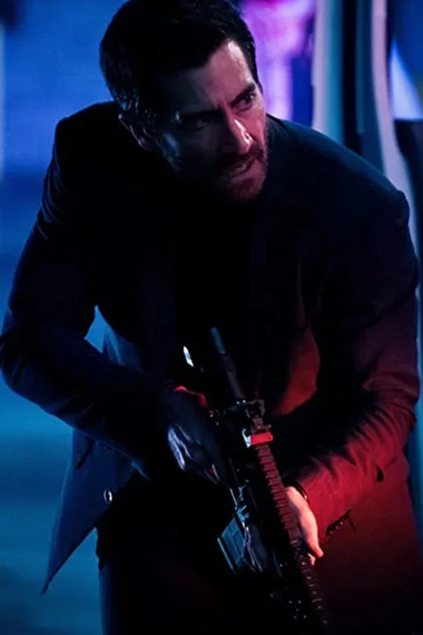 Danny Sharp Ambulance Jake Gyllenhaal Black Coat