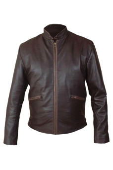 Tron Legacy Garrett Hedlund Sam Flynn Brown Leather Jacket