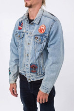 Grateful Dead Embroidered Blue Jacket grateful-dead-rock-band-blue-jacket