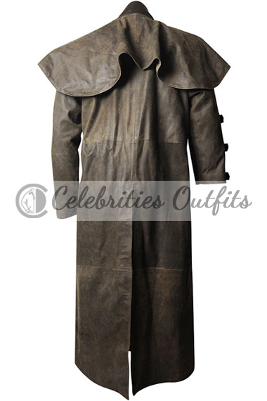 Hellboy Ron Perlman Cosplay Brown Cotton Long Trench Coat