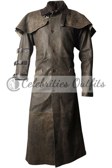 Hellboy Ron Perlman Cosplay Brown Cotton Long Trench Coat