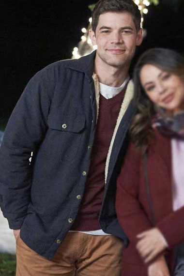 Jeremy Jordan Holly And Ivy Adam Black Cotton Shearling Jacket