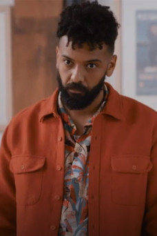 Ian Owens Amadi Shrill TV Series Bomber Orange Cotton Jacket