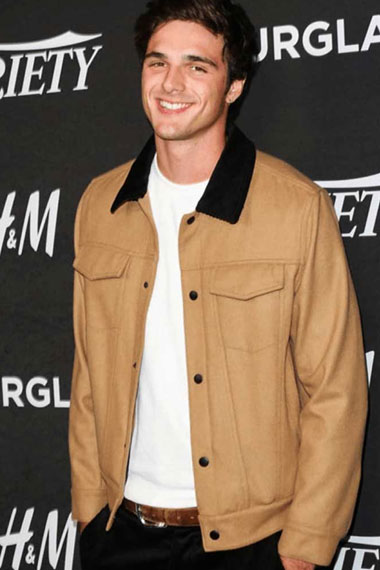 Jacob Elordi Varietys Power Of Hollywood Brown Bomber Jacket
