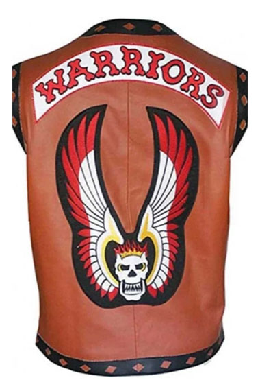 The Warriors James Remar Ajax Brown Cosplay Leather Vest