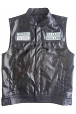 JD Pardo Mayans MC Black Leather Vest mayans-mc-ezekiel-jd-pardo-black-vest