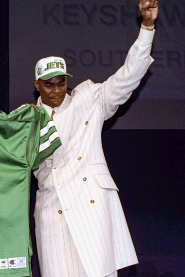 National Football League Keyshawn Johnson White Coat
