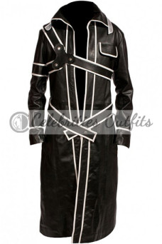 Kirito Sword Art Online Kirigaya Kazuto Black Cosplay Coat